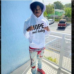 Casual White Letter Printed Hoodies Top Men