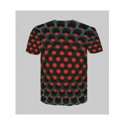 Round Neck Short Sleeve Hollow Out Men's T-Shirt  Round Neck Short Sleeve Hollow Out Men's T-Shirt