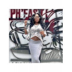  Fashion Letter Printing Navel Women's T-Shirt