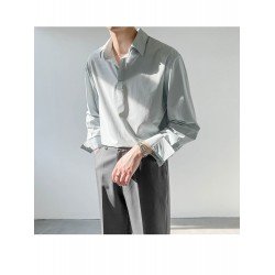 Men's Fashion Pure Color Pullover Long Sleeve Shirt  Men's Fashion Pure Color Pullover Long Sleeve Shirt