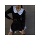  2024 Doll Neck Fake Two-Piece Dress