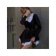  2024 Doll Neck Fake Two-Piece Dress