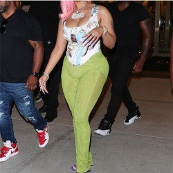 Elastic Waist Pencil Trousers For Women