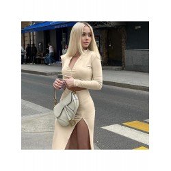 Long Sleeve Navel Top And Long Skirt Suits  Long Sleeve Navel Top And Long Skirt Suits