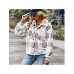  Women's 2024 Winter Fashion Plaid Women's Coats