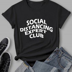 Casual Letter Printed T Shirts For Women