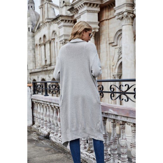  2024 Pure Color Loose Women's Knitted Coats