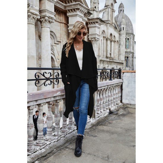  2024 Pure Color Loose Women's Knitted Coats