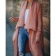  2024 Pure Color Loose Women's Knitted Coats