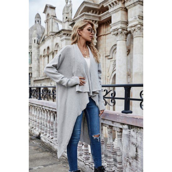  2024 Pure Color Loose Women's Knitted Coats