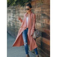  2024 Pure Color Loose Women's Knitted Coats