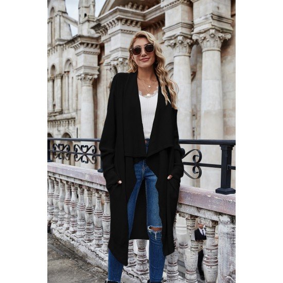  2024 Pure Color Loose Women's Knitted Coats