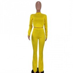  Pure Color Loose Trouser Suits For Women