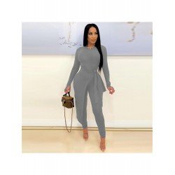  Bandage Irregualar Top And Tight Trouser Sets