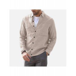 Versatile Casual Solid Color Long Sleeve Shirt  Versatile Casual Solid Color Long Sleeve Shirt