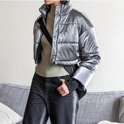 Winter Solid Stylish Ladies Down Coats