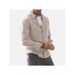 Versatile Casual Solid Color Long Sleeve Shirt  Versatile Casual Solid Color Long Sleeve Shirt