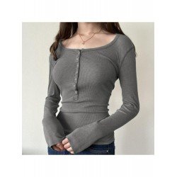 Pure Color Casual Slim Women's T-Shirt  Pure Color Casual Slim Women's T-Shirt