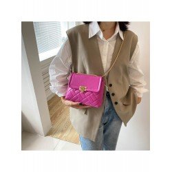 PU Pure Color Cross-body Bag For Women  PU Pure Color Cross-body Bag For Women