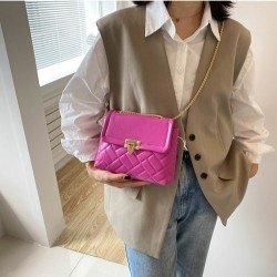  PU Pure Color Cross-body Bag For Women
