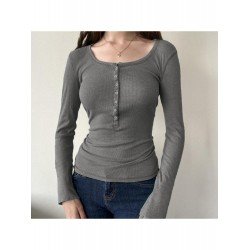 Pure Color Casual Slim Women's T-Shirt  Pure Color Casual Slim Women's T-Shirt