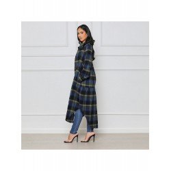 Fashion Loose Plaid Women's Long Coats Fashion Loose Plaid Women's Long Coats
