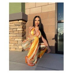 Sexy Halter Cropped Top And Trousers Sets Sexy Halter Cropped Top And Trousers Sets