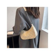  Pure Color Shoulder Bag For Women
