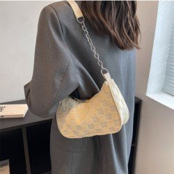  Pure Color Shoulder Bag For Women