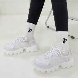 Sports Color Blocking Lace Up Sneakers