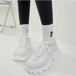 Sports Color Blocking Lace Up Sneakers