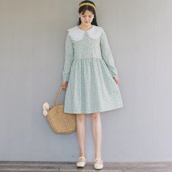  2024 New Sweet Doll Collar Floral Dress