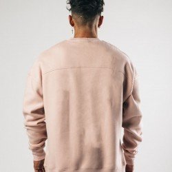 Casual Loose Pure Color Round Neck Men's Hoodie
