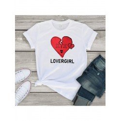 Summer Heart Graphic Couple T Shirts