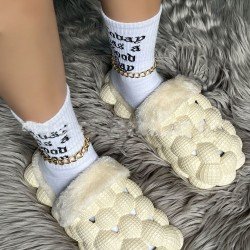 Cute Designer Peanut Winter Slippers