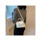  PU Rhombus Lattice Pure Color Women's Shoulder Bag