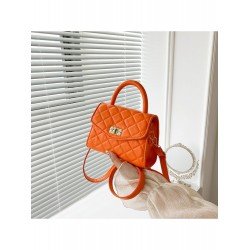 PU Rhombus Lattice Pure Color Women's Shoulder Bag  PU Rhombus Lattice Pure Color Women's Shoulder Bag