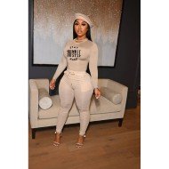 Casual Printed Pockets Matching 2piece Pant Sets