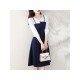  2024 Fall Patchwork Women's Long Sleeve Dress