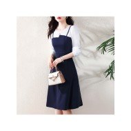  2024 Fall Patchwork Women's Long Sleeve Dress