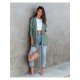  Casual Versatile Plaid Lapel Women's Long Sleeve Suit