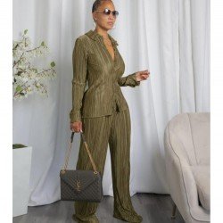 Comfy Women Solid Blouse And Trouser Sets