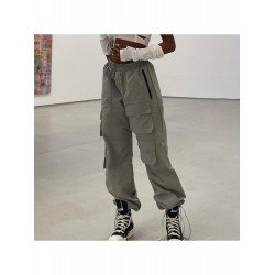Fashionable Street Solid Loose Cargo Pants For Women Fashionable Street Solid Loose Cargo Pants For Women