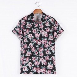 Casual Men Summer Floral Shirts 