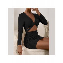 Sexy V-Neck Hollowed Out Women's Hip Skirt  Sexy V-Neck Hollowed Out Women's Hip Skirt