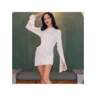 Stylish Casual Fall Solid Cut Out Short Dresses