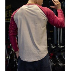 Contrast Color Fall Long Sleeve Tees For Men Contrast Color Fall Long Sleeve Tees For Men