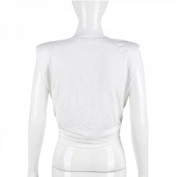  Casual Letter Printing Split Hem Women's T-Shirt