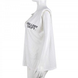  Casual Letter Printing Split Hem Women's T-Shirt