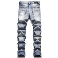  Fashion Letter Embroidered Men's Denim Jeans